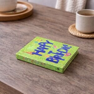 Happy Birthday Mini Gift Book 2002 Armand Eisen 3.5" Square